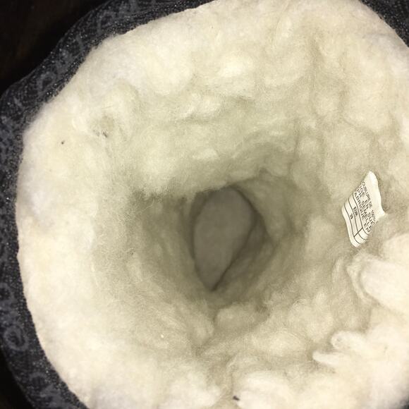 Emu Australia Bronte Tall 12" Boot Womens 8 39 Black Shearling Merino Wool Warm - Picture 9 of 10